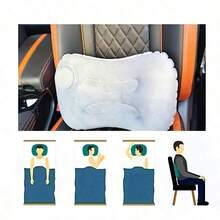 1 buah - Bantal Leher Tiup Multifungsi, Dapat Dilipat dan Portabel, dengan Desain Tekan untuk Mengembang. Cocok untuk Perjalanan, Rumah, Kantor, dan Berkemah, Sempurna untuk Beristirahat dengan Nyaman di Pesawat, Liburan, dan Perjalanan Luar Ruangan. - Bantal tiup - View 3