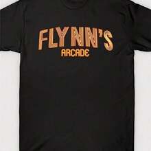 cosas de hombre pride hombre Camiseta estampada de Flynn's Arcade Gaming, Camiseta estampada casual, Peso 220g, 100% Algodón Puro, Deportes al aire libre, Cuello redondo, Manga corta - Negro - Ver 1