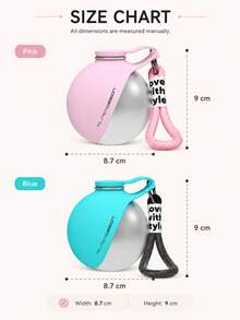 Minimalist Portable Pet Bottle With Thick Lanyard Durable Stainless Steel Dog Waterer For Puppy Kitten Sleek Puppy Drinking Flask Perfect For Reliable Daily Walking Running Gear 2 Colors Pet Travel Supplies - 彩色 - 查看 4