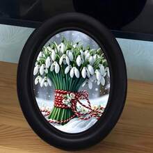 3D Flat - 1 個 3D 復古風格相框牆飾,湖畔芭蕾兔子設計(尺寸 4.16 X 5.25 英吋),照片轉印,適用於客廳、臥室、廚房或農舍家居裝飾,無需鑽孔 - 26 - 查看 2