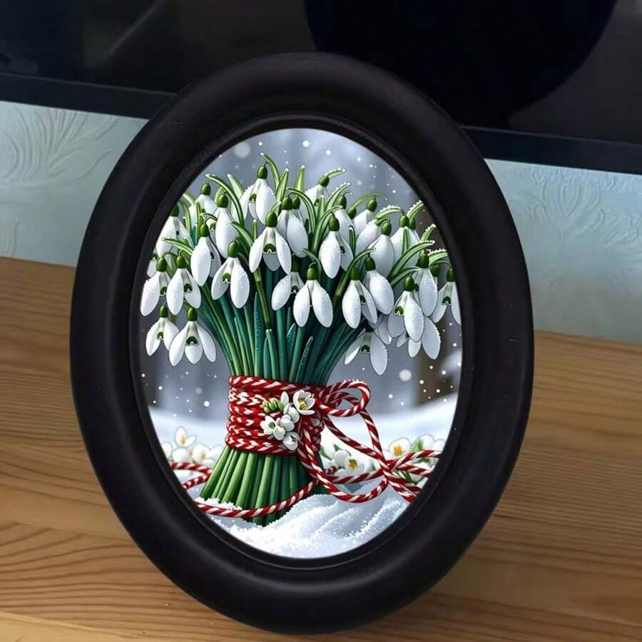 3D Flat - 1 個 3D 復古風格相框牆飾，湖畔芭蕾兔子設計（尺寸 4.16 X 5.25 英吋），照片轉印，適用於客廳、臥室、廚房或農舍家居裝飾，無需鑽孔