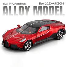 Maisto 1/24 Scale Metal Die-Cast La Noire Supercar Model, 4-Wheel Suspension, Rear Wheel Rebound, Adjustable Rear Wing, Front Wheel Steering, Suitable For Collection, Home Decor, Party Decoration, Toy Car Collection - Multicolor - View 9