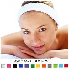 YQQ 12 Sweatbands Cotton Sports Headbands Terry Cloth Moisture Wicking Athletic Basketball Headband By Kenz Laurenz1256 - 藍色 6 紅色 6 - 查看 6