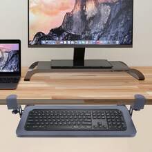 kangten Clamp-On Computer Keyboard Tray, Under Desk Mount Slider Tray For Keyboard, Computer Keyboard Holder - View 1