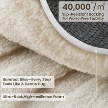 Sour Lemon Rugs Living Room Extra Large 200x300cm,2D Wave-Shaped Pattern Area Rugs For Bedroom, Modern Annualrings Area Rugs,Machine Washable Carpet Anti Slip Short Pile Rug,Best For Dorms, Bedroom, Living Room - Milky White - View 4