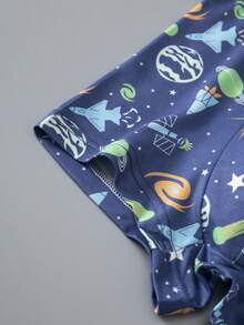 Tween Boy All-Over Print Colorblock Casual Everyday Boxer Briefs 4pcs/Pack - Multicolor - View 8