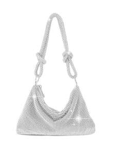 Lightweight, Clear Bag Faux Pearl Bag Evening Bag, Dinner Bag Glamorous, Elegant, Exquisite, Quiet Luxury Rhinestone Glamorous Rhinestone Bag - 彩色 - 查看 1