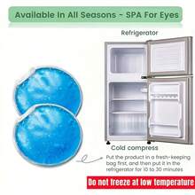 2pcs Multi-Functional Eye Mask Ice Pack, Cold Compress Eye Patch, Beauty And Personal Care, Tool Accessories, Facial Care Tool, Cold Compress Eye Mask, Cooling Hot And Cold Compress With Ice Eye Mask Ice Patch, Sleep Shading Cooling Gel, Cooling Gel, Reusable, Comfortable Use Anywhere - Multicolor - View 8