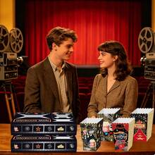 Movie Night Party Popcorn Box And Food Tray Set, Perfect For Movie Night, Movie Themed Birthday, Party And Bachelorette Party Gift Box - KY001+BM006 - View 5