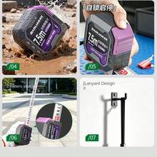 Thickened & Hardened Wear-Resistant Steel Tape Measure, Portable Drawing/Drafting Measurement & Calculation Self-Locking Box Ruler Tape - Tape Measure - View 3