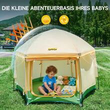 Jovikids Foldable Baby Playpen With Canopy, Pop-Up Tent For Children, Outdoor Use, Large 6-Sided Playpen With Carry Bag For Home, Garden, Beach. 150 X 15 X 105 Cm - A - View 2
