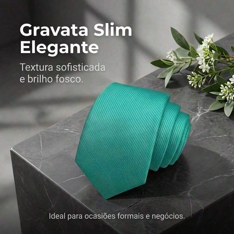 A Matte Twill Tie, A Versatile Tie Suitable For Work, Interviews, And Weddings. - 薄荷綠 - 查看 1