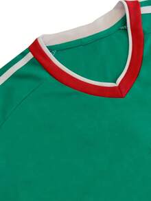Short-Sleeve Green Rugby Jersey With Quinoa, 100% Mexican Grain Blend - Green - View 4