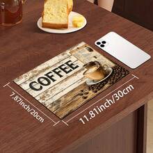 1 pieza Alfombrilla absorbente con patrón de café, alfombrilla decorativa para cafetera de cocina, bandeja de goteo hecha a mano para cafetera, alfombrilla de suelo de cocina, alfombrilla de mesa, alfombrilla de secado de platos para encimera de cocina, alfombrilla de desayuno, bandeja de goteo resistente al calor con respaldo antideslizante, bandeja de goteo de tierra de diatomeas, oculta manchas, bandeja de goteo de cocina súper absorbente, alfombrilla de escurridor de platos fácil de limpiar, perfecta para cocina, mesa de comedor, cafetería, bar, vacaciones, fiesta, decoración del hogar, regalo de vacaciones - Multicolor - View 11