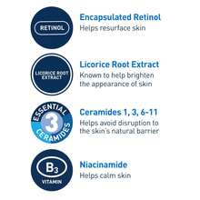 CeraVe Resurfacing Retinol Serum For Post Acne Marks, Formulated With Licorice Root Extract & Niacinamide, Brightening Serum & Pore Minimizer For Face, Post Acne Skin Barrier Repair, Non-Comedogenic - Retinol - 查看 3