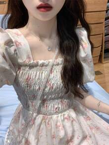 Women Maxi Dresses - Pink - View 2