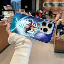 Pegaso Seiya poder cósmico blanco rojofunda de teléfono Fundas compatibles con ,Apple,VIVO,OPPO,,, y Honor.Fabricadas en silicona TPU,ofrecen protección contra golpes y caídas. - Azul - Ver 2