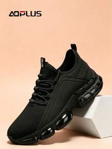 Men's Outdoor Hiking Shoes – Anti-Slip, Shock-Absorbing, Waterproof For Trail Running - màu đen - Xem 4