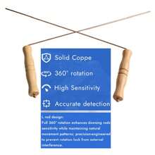 2Pcs Portable Divining Rods Set, 99.9% Copper Dowsing Rods With Wood Grip For Locating Water Treasure Hunting Tools - Bamboo Joint - View 9