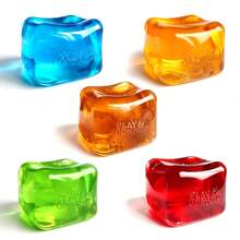 Schylling 1pc Stress Cube Fidget Toy, Slow Rising Soft Sensory Toy, Anxiety Relief Calming Toy For Autism, Gift Box Filler, Birthday Gift, Classroom Reward Treasure Box Toy, Christmas Stocking Stuffer, Party Favor - Assorted Colors (Random Color) - Multicolor - View 3