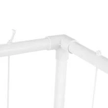 White PVC Vertical Stuffed Animal Storage Organizer, Floorstanding Plush Toy Holder With Elastic Rope For Bedroom Playroom - White - View 6