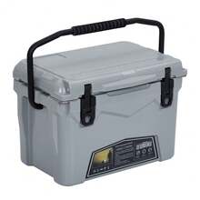 21-26 L Premium Kühlbox Tragbar - 5 Tage Kühlleistung Robuste Isolierbox mit Flaschenöffner & Ablassventil - Perfekt für Camping, Angeln & BBQ - 21L Grau - Übersicht 7