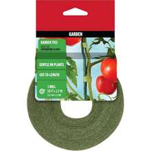 ONE-WRAP Garden Ties | Plant Supports For Effective Growing | Strong Grips Are Reusable And Adjustable | Cut-To-Length, 50 Ft X 1/2 In, Green- Plastic - A - View 1