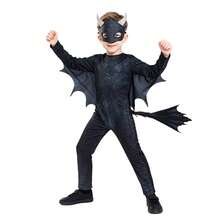 Boys' Obsidian Dragon Costume, Black Dragon Halloween Outfit, Suitable For School Plays, Book Week And Dress-Up Days - Black - View 14