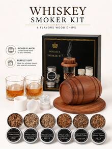 雞尾酒煙燻器 威士忌紅酒水果利口酒煙燻木屑 雞尾酒工具吧台用品套裝 - A - 查看 7