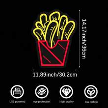 1PC Neon Sign Tacos Open , USB Powered Mexican Food Wall Decor Light For Taco Shop, Restaurant & Bar, Eye-Catching Open Sign For Business & Home Kitchen Decor - Multi-color light - View 16
