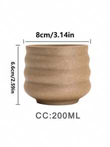 1個復古200ml陶瓷咖啡杯，日式咖啡館風格茶杯，陶製飲具適用於濃縮咖啡，適合餐廳與飯店 - 彩色 - 查看 3