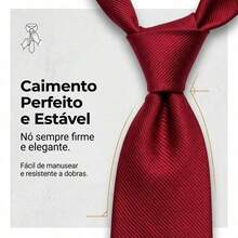 A Matte Twill Tie, A Versatile Tie Suitable For Work, Interviews, And Weddings. - 酒紅色 - 查看 5