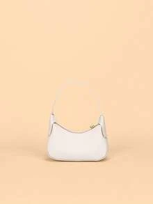 1pc Cute & Stylish Mini Handbag For Girls, Suitable For Daily Outings And Matching Clothes - White - View 3