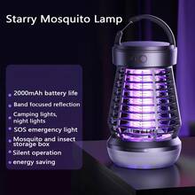 1pc Electric Mosquito Killer Lamp USB Rechargeable Insect Catcher Lighting 2-In-1 Portable Home Outdoor Electric Mosquito Killer + Suitable For Outdoor Camping Tents, Community Roads, Courtyards, Parks, Gardens, Campuses + Indoor Bedrooms, Living Rooms, Kitchens + Can Be Hung Or Placed Flat - Multicolor - View 11