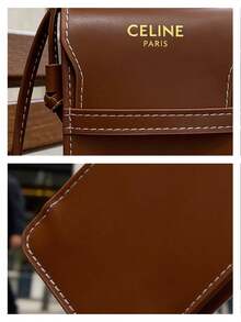 Celine Portable Glasses/Fashion Glasses Protective Pouch, Suitable For Daily And Travel Use, Highly Durable - Mocha Brown - View 5