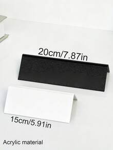 Personalized Acrylic Desk Name Plate, Personalized Office Sign, Decorative, Multi-Functional, Reusable, Unisex Desk Decor, Suitable For Office, Restaurant, Conference Room, Hotel, Can Be Used As A Gift For Colleagues, Boss, Teacher, Employee, Best Friend, Close Friend, Couple, Girlfriend, Boyfriend, Family, Father's Day Gift, Wedding Gift, Birthday Gift. - Multicolor - View 8
