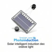 1 pieza Luz de advertencia de LED intermitente con alimentación solar para neumáticos de bicicleta - luces de bicicleta - Ver 6
