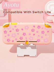 Ayotu 1 pièce Étui de protection transparent ultra-fin en TPU avec motif de fleurs de cerisier & pétales, compatible avec Switch OLED/Lite/New Switch2 (2025). Compatible avec le dock, sans retrait nécessaire. Résistant aux chocs & à la poussière. Plusieurs couleurs. Style romantique de printemps, style campagnard, Saint-Valentin, Nouvel An, saison de la rentrée scolaire. - Voir 27