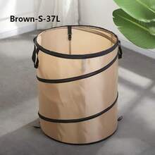 1pc - Windproof, Foldable Camping Trash Can, Portable And Space-Saving, Perfect For Picnics, Barbecues, Outdoor Gardens And Similar Occasions. It Comes In Three Colors And Two Sizes, And Can Also Be Used As A Foldable Laundry Basket. - Multicolor - View 12
