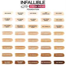 L’Oreal Paris L'Oreal Paris Makeup Infallible Up To 32 Hour Fresh Wear Lightweight Foundation, 411 Beige Ivory, 1 Fl Oz, Packaging May Vary-Father's Day - 510 榛子 - 查看 2