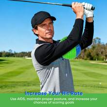 Portable Golf Swing Trainer Ball, Posture & Motion Correction Aid, Includes Carry Rope For Easy Transport, Ideal For Beginners - Multicolor - View 2