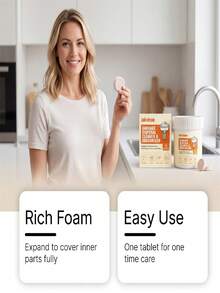 Garbage Disposal Cleaner Tablets, Household Kitchen Sink Garbage Cleaning Stain Removal Convenient Cleaning Tablets - Particles - View 3