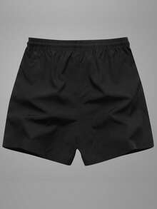 2PCS Men's Sport Shorts Boyfriend Style Summer 3/4 Length Shorts Minimalist Elastic Print Pants Drawstring With Pockets Running Workout Fitness Basketball Shorts - Multicolor - View 4