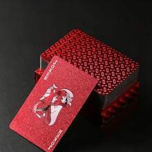 Luxury Gold Playing Cards - Waterproof - Ideal For Magic And Party Entertainment, PVC Material More Suitable For Party Use, Creative Toy, Card And Poker Series, Texas Hold'em - Multicolor - View 13