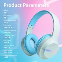Gerripuer Wireless Earphones HiFi Stereo Foldable Lightweight Headphones Volume Control Stereo Over-Ear Headphones Deep Bass Suitable For Home Office Phone Computer And More - View 8