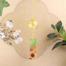 Carillón de viento Sakura hecho a mano, campana de cristal japonesa, artesanía colgante, flor de cerezo Furin, decoración de habitación BMXA - Rojo - Ver 8