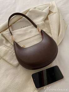 Vintage Faux Leather Crossbody Bag For Women Retro Style Kiss Lock Handbag Fashion Solid Color Lightweight City Crossbody Bag Mom Bag Beach Bag - 彩色 - 查看 11
