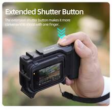 適用於 Insta360 Ace Pro/Ace Pro2 塑膠街頭攝影手把，適合戶外運動與度假旅行派對，快拆翻蓋設計 | 輕量保護框架 | 內建矽膠墊 | 免費掛繩 | 相機保護 - 查看 8
