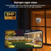 ZHXINSD 1/2 Kamera Jendela Dalam Ruangan, Kamera Keamanan Jendela WiFi 2.4/5G, Pemantauan Dalam Ruangan 3MP, Penglihatan Malam Starlight, Deteksi AI, Area Deteksi yang Dapat Disesuaikan, Audio Dua Arah, Pemasangan Tanpa Alat - Putih - View 6