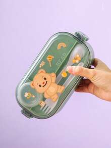 可愛卡通便當盒,食物儲存容器,日常家用食物保存盒,學生午餐盒套裝,青少年餐盒 - 彩色 - 查看 10